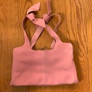 Pink Suede Purse
